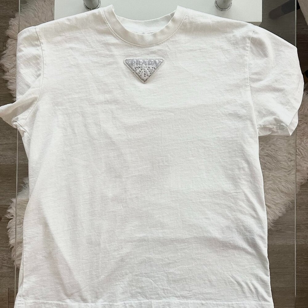 Mens white Prada Tshirt